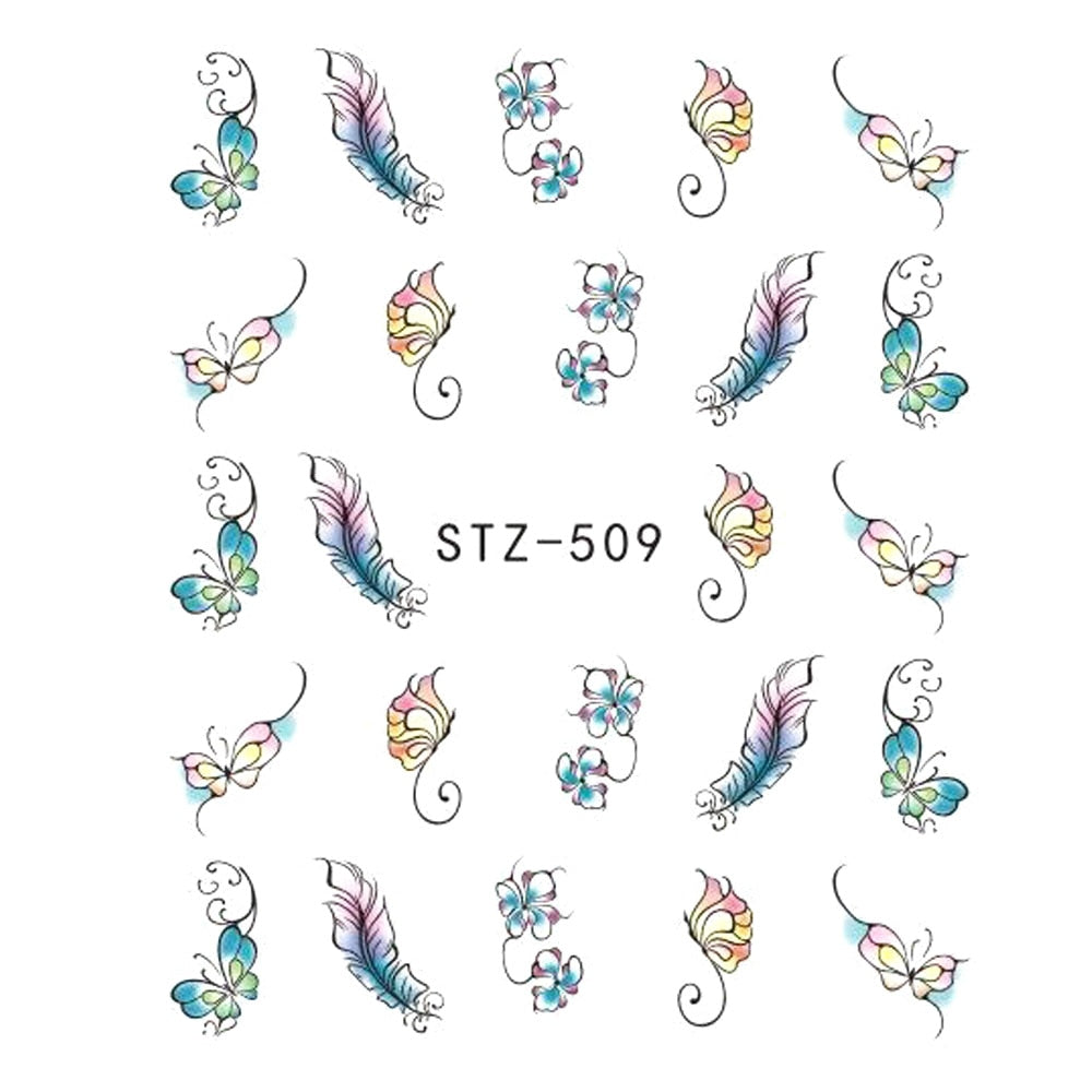Nail Stickers with Flowers