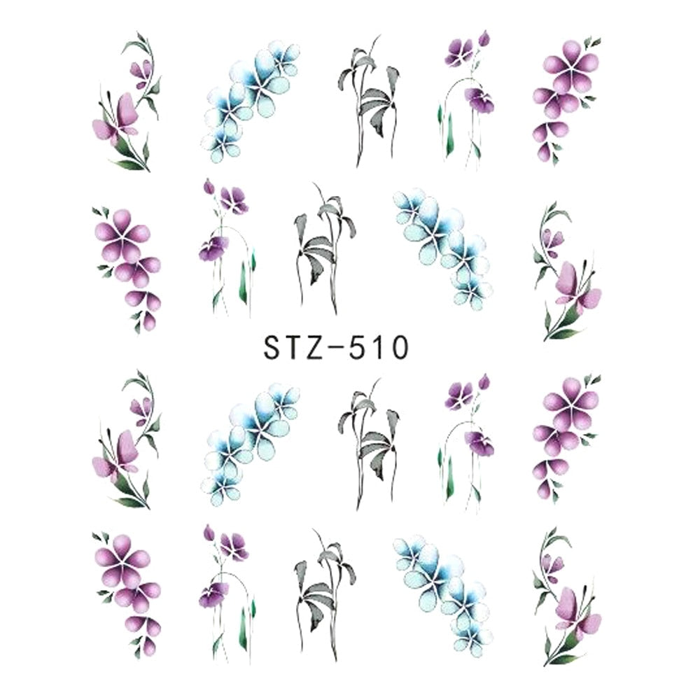 Nail Stickers with Flowers