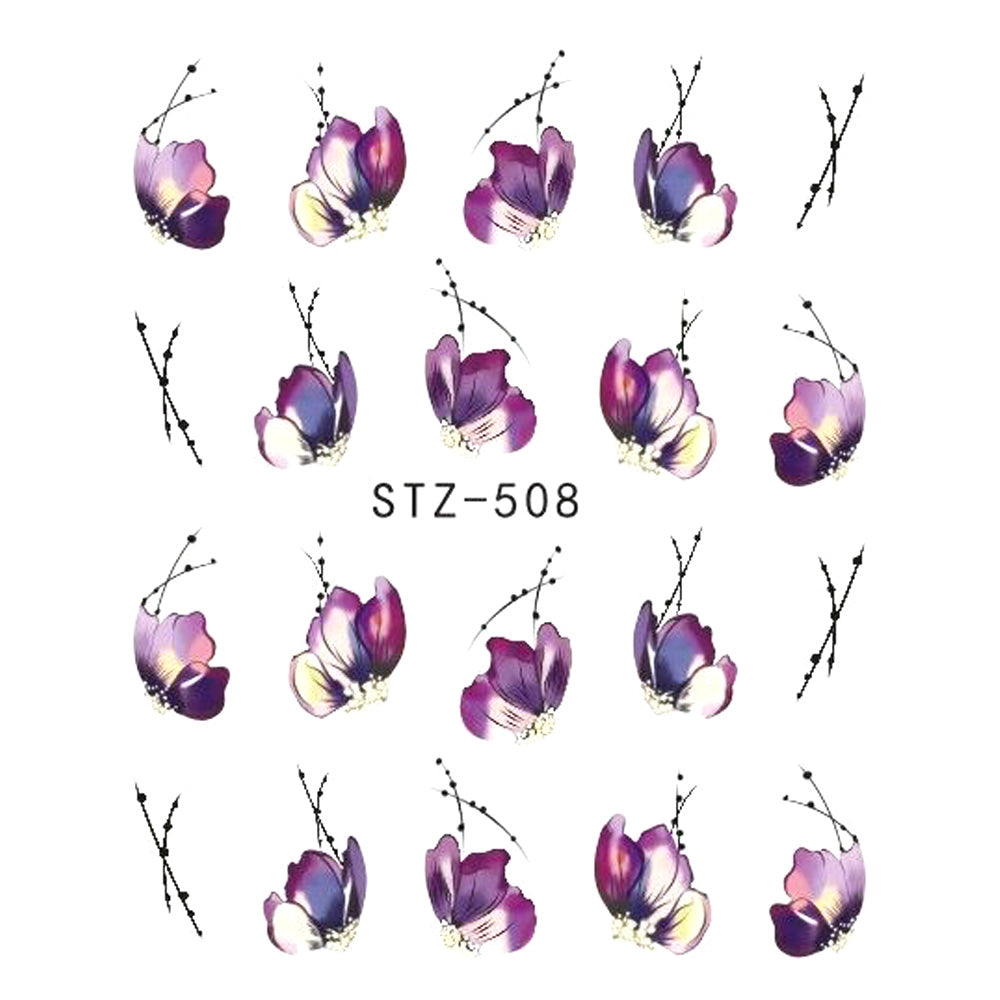 Nail Stickers with Flowers