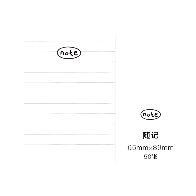 Cute Styles Sticky Memo Pad