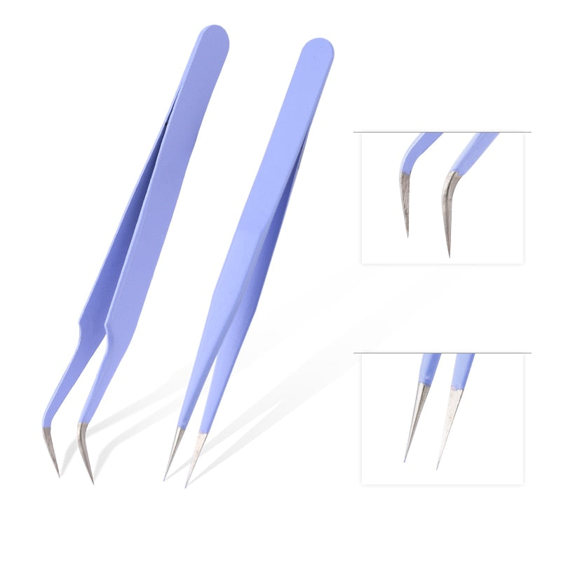 Tweezers Colorful Stainless Steel