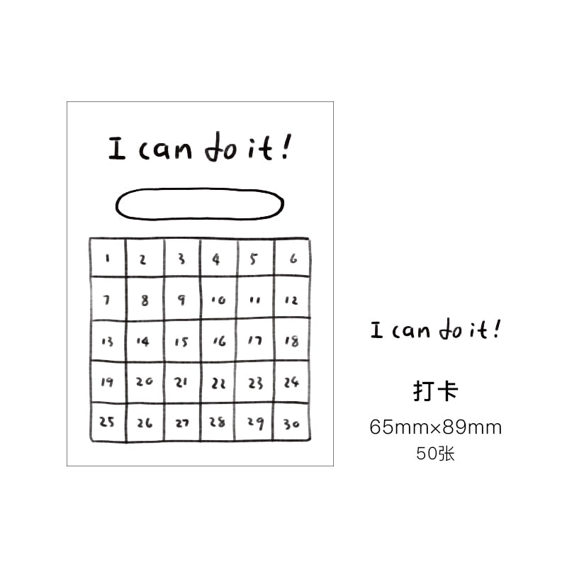 Cute Styles Sticky Memo Pad