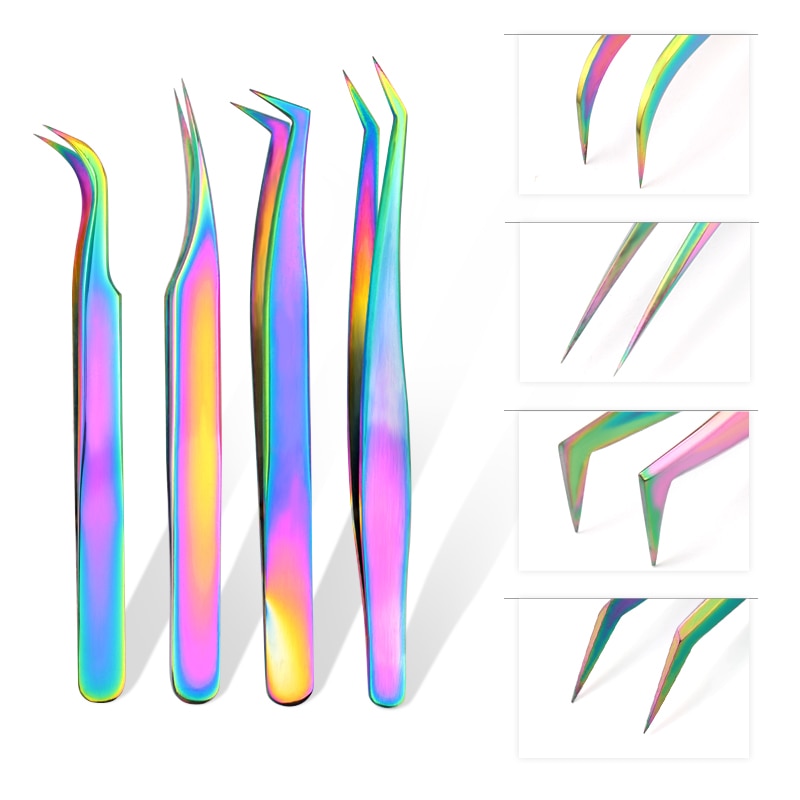 Tweezers Colorful Stainless Steel
