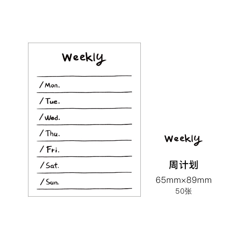 Cute Styles Sticky Memo Pad