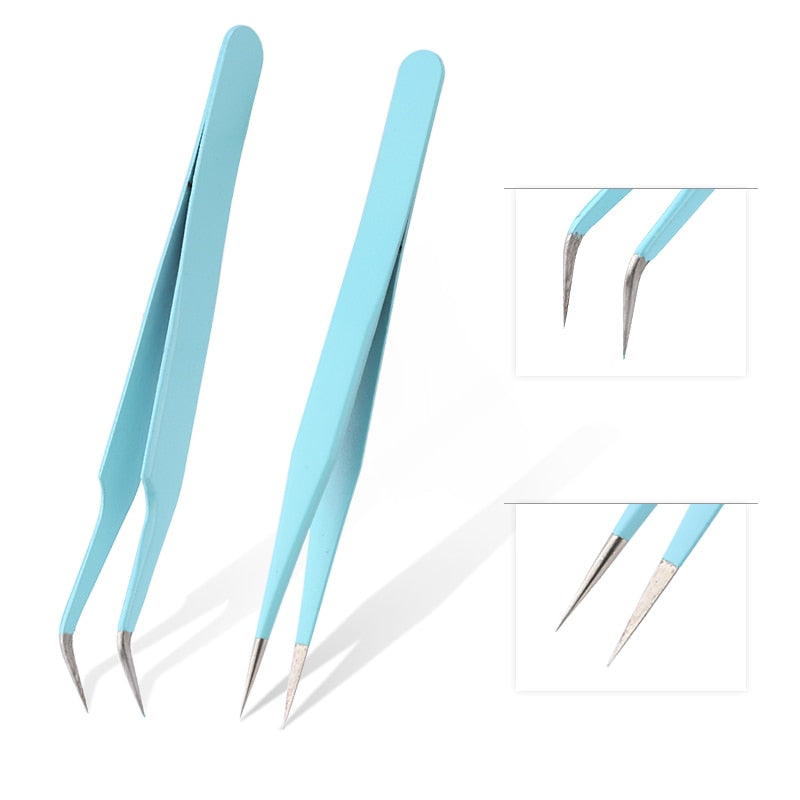 Tweezers Colorful Stainless Steel
