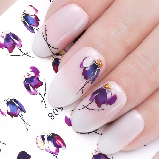 Nail Stickers with Flowers