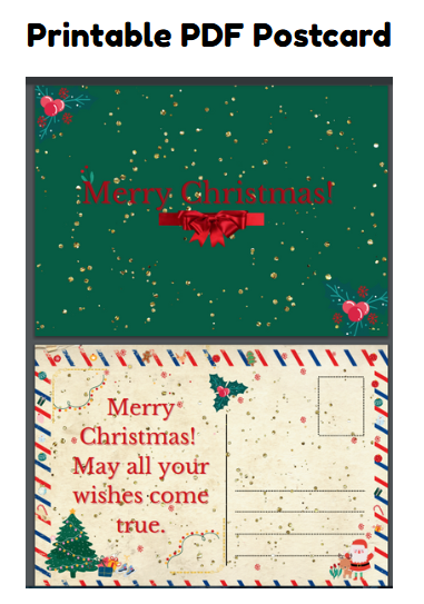 Merry Christmas Postcard