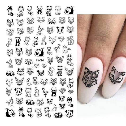 Nail Stickers Cute Animals